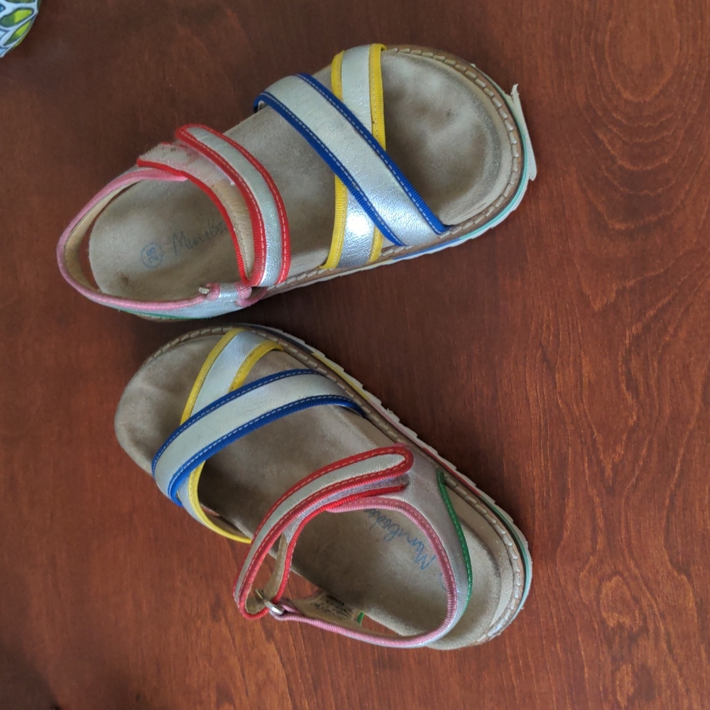 Mini Boden Rainbow Sandals size 12